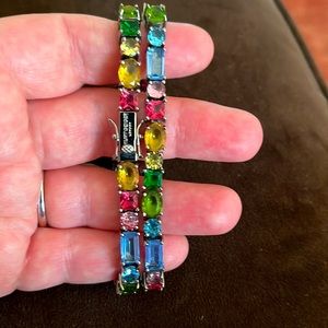 Kurt Geiger multi-colored crystal bracelets
